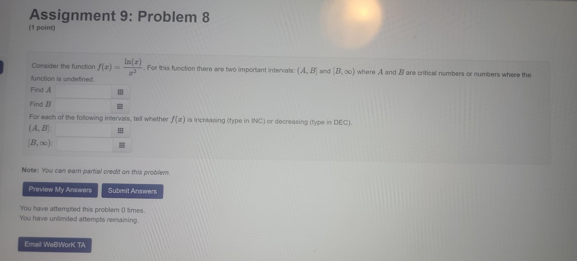 Solved Function Is Undefined. Find A Find B For Each Of The | Chegg.com