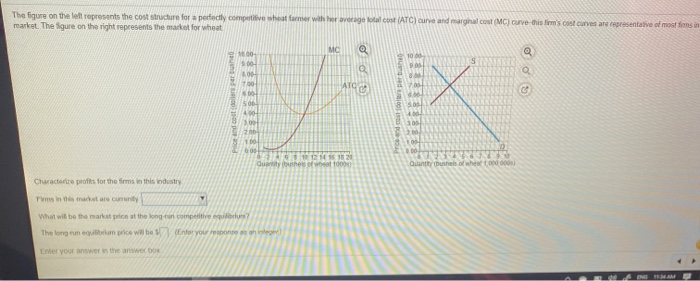 Solved The figure on the left represents the cost structure | Chegg.com