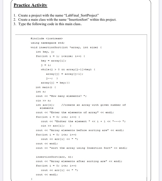 geeksforgeeks - sorting practice questions! https: ... Solved Theory Review Sorting Sorting is a process to put | Chegg.com