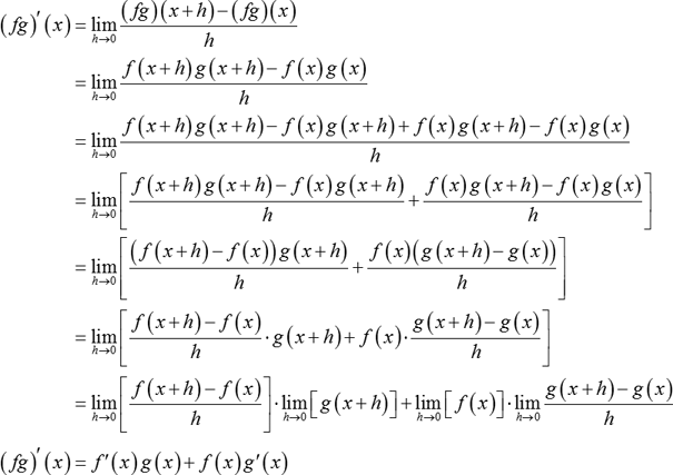 Definition Of Product Rule Chegg Com