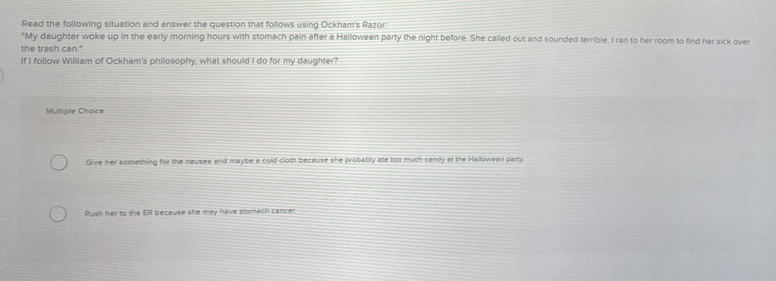 Solved Read the following situation and answer the question | Chegg.com