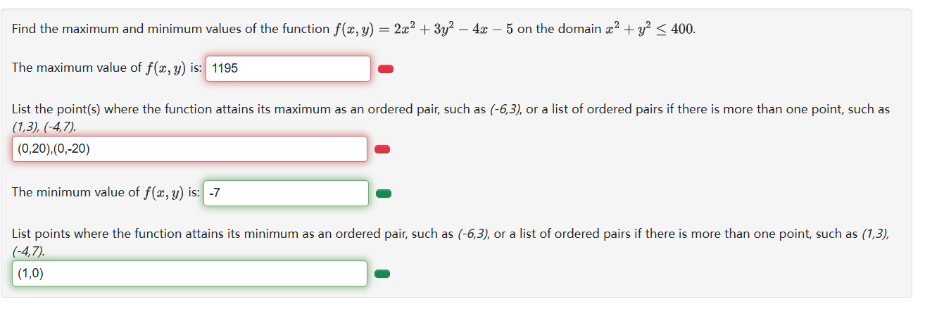 Solved Find the maximum and minimum values of ﻿the function | Chegg.com