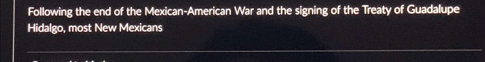 what treaty marked the end of the mexican american war