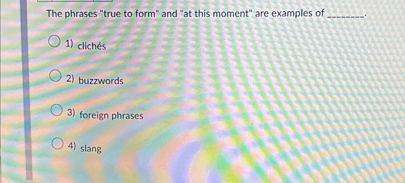 Solved The phrases 
