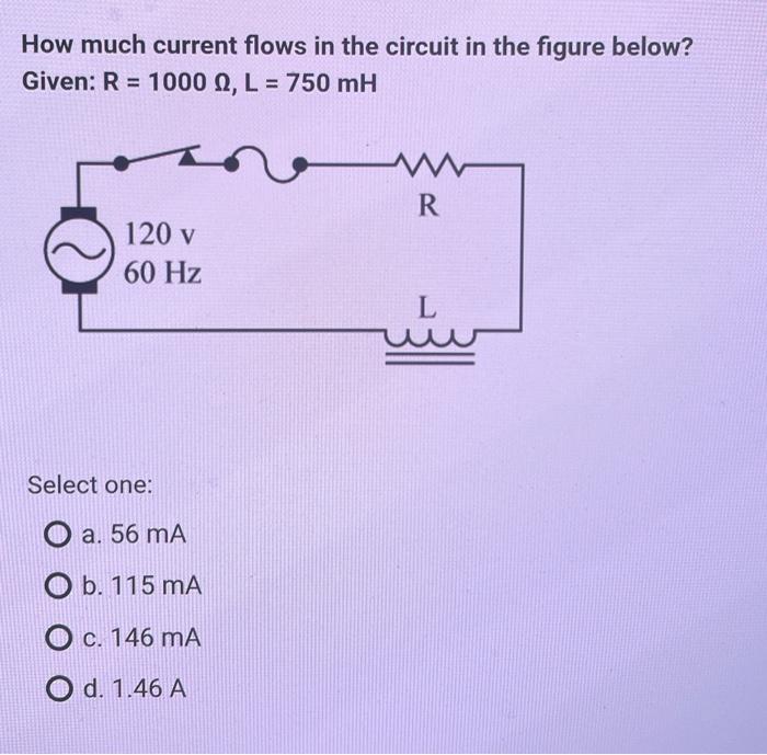 Solved How much current flows in the circuit in the figure
