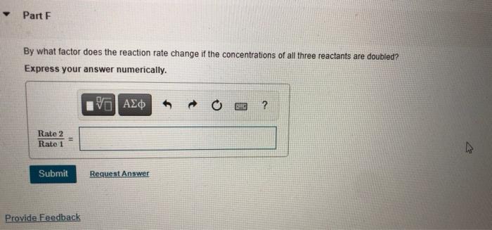 Solved A reaction in which A, B, and C react to form | Chegg.com