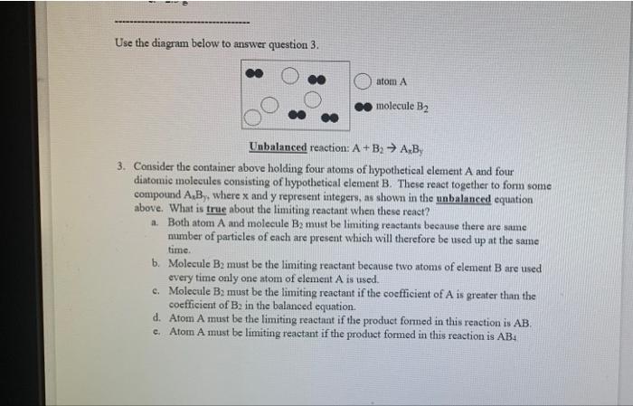Solved Use the diagram below to answer question 3. atom A | Chegg.com