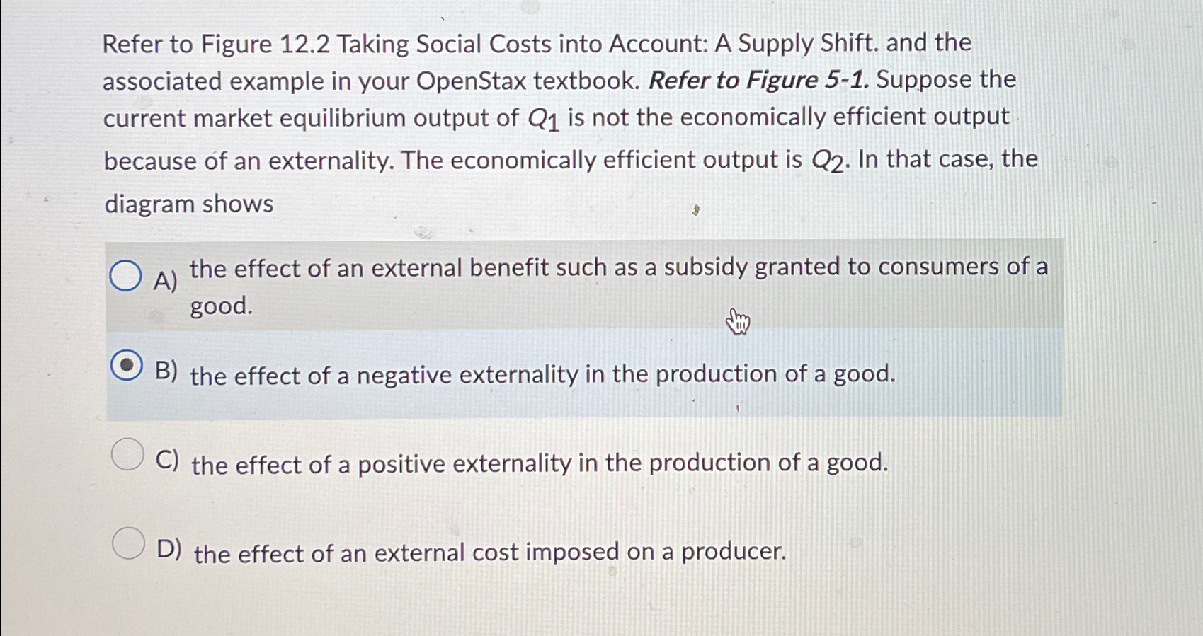 Solved Refer to Figure 12.2 ﻿Taking Social Costs into | Chegg.com