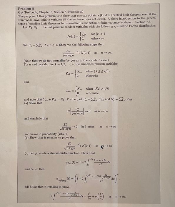 Solved Problem 5 Gut Textbook, Chapter 6, Section 8, | Chegg.com