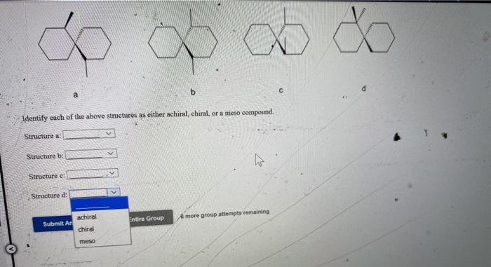 Solved 8 b C a Identify each of the above structures as | Chegg.com