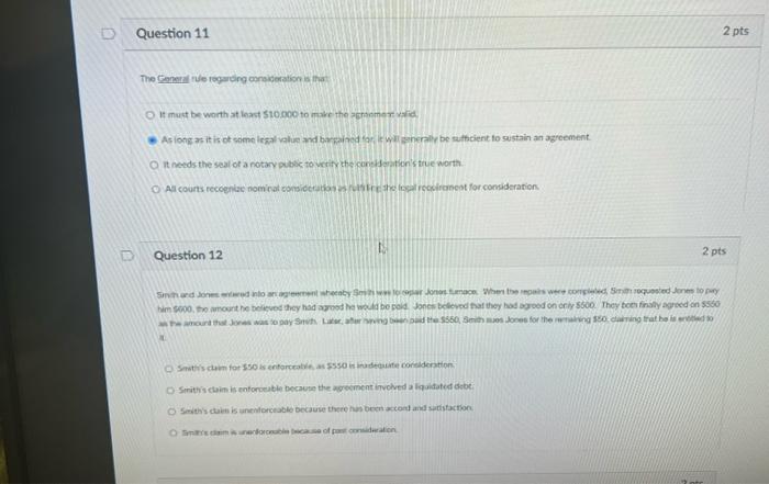 Solved D Question 11 2 pts The General de Togading | Chegg.com