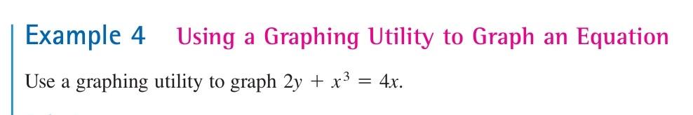 Solved Example 4 Using a Graphing Utility to Graph an | Chegg.com