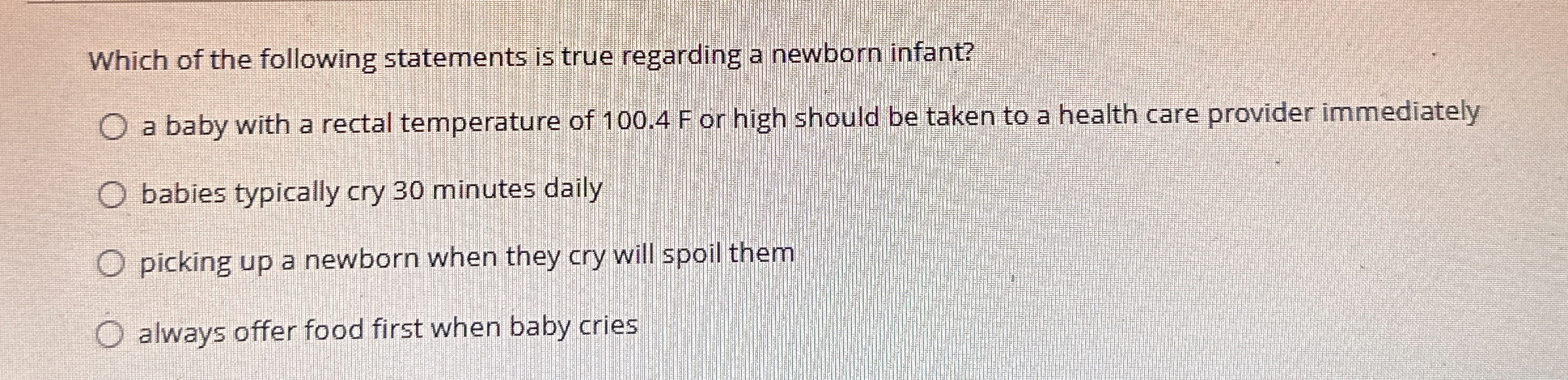 Solved Which of the following statements is true regarding a