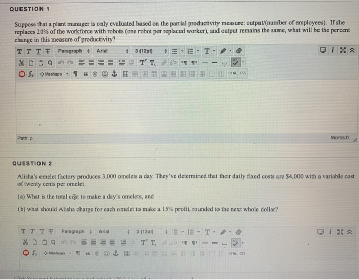 Solved QUESTION 1 Suppose that a plant manager is only | Chegg.com