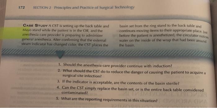 Solved 172 SECTION 2 Principles and Practice of Surgical | Chegg.com