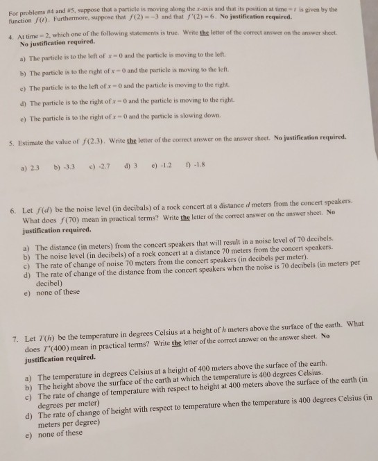 Solved Do NOT submit these pages. All answers should be | Chegg.com
