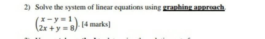 Solved 2) Solve the system of linear equations using | Chegg.com