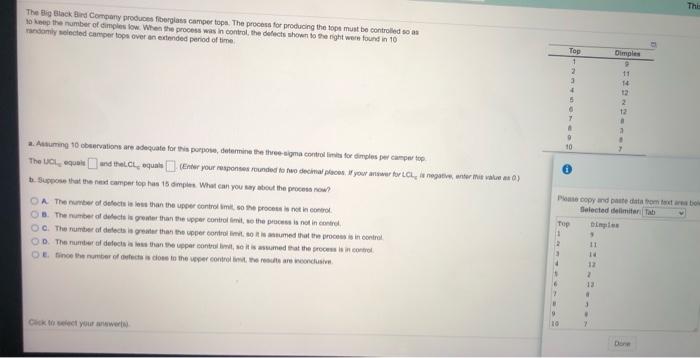 Solved This The Big Black Bird Company Produces For | Chegg.com