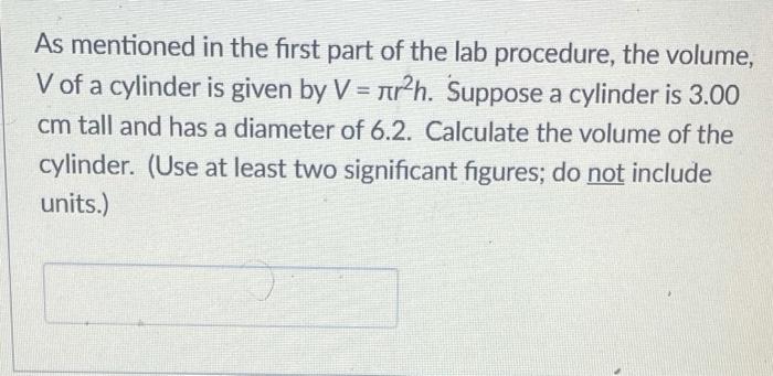 Solved As Mentioned In The First Part Of The Lab Procedure, | Chegg.com