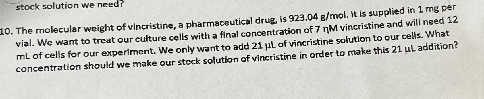 Vincristine Vinblastine Part 02 Industrial Production Estimation