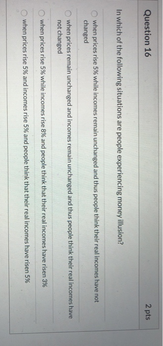 Solved Question 16 2 pts In which of the following | Chegg.com