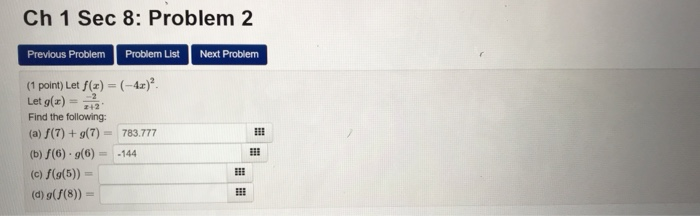 Solved Ch 1 Sec 8: Problem 2 Previous Problem Problem List | Chegg.com