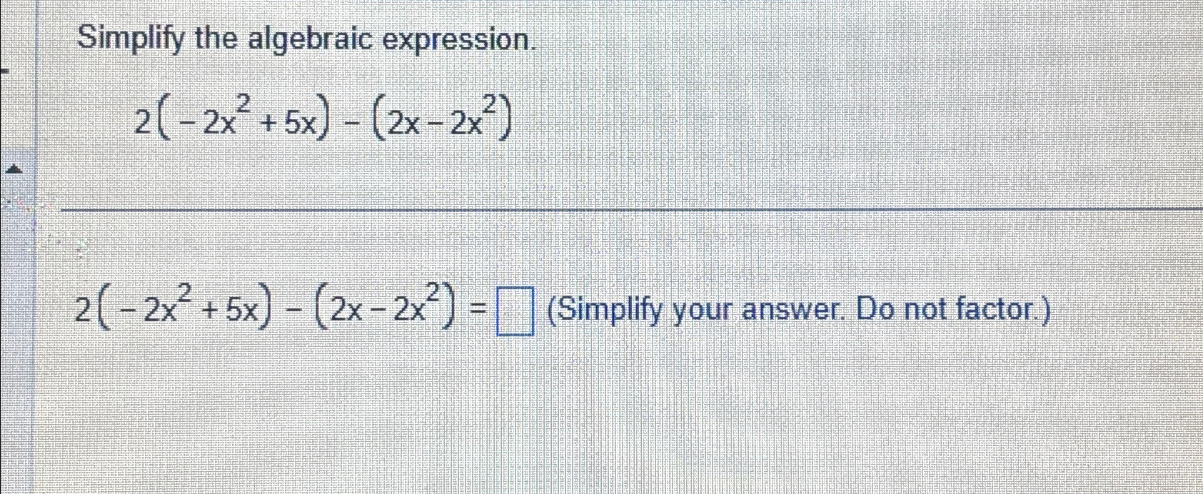 simplify the expression x 2 2xy3 5