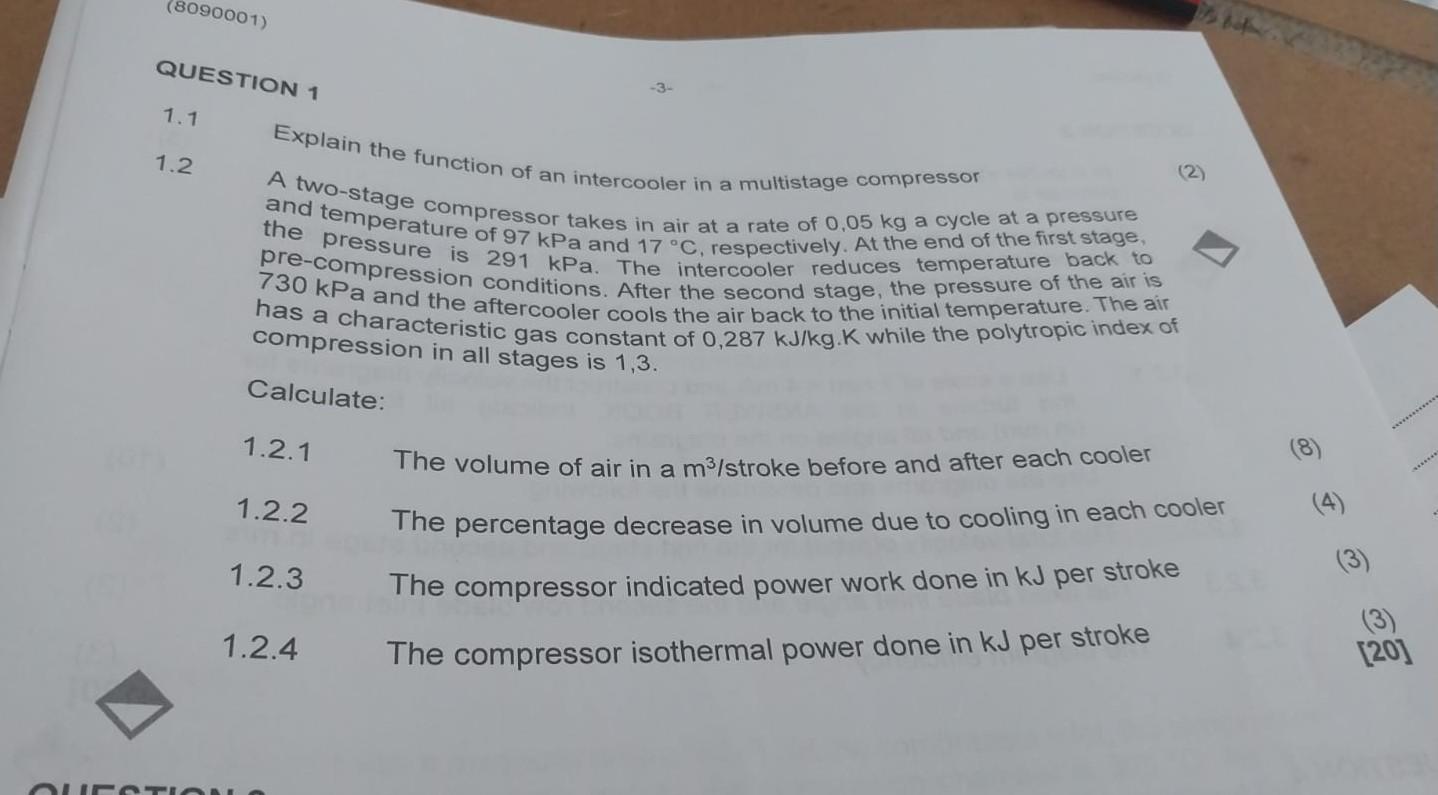 1.1 Explain the function of an intercooler in a