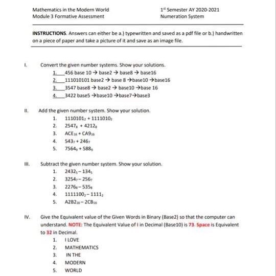 mathematics-in-the-modern-world-14-semester-ay-chegg