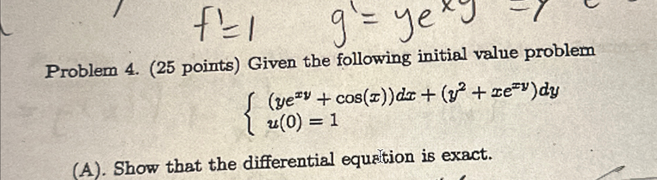 Solved Problem 4. (25 ﻿points) ﻿Given the following initial | Chegg.com