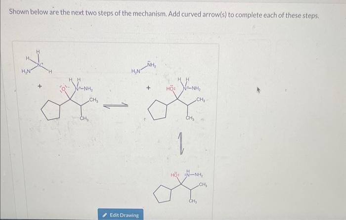 Solved The first three steps of the mechanism are shown | Chegg.com