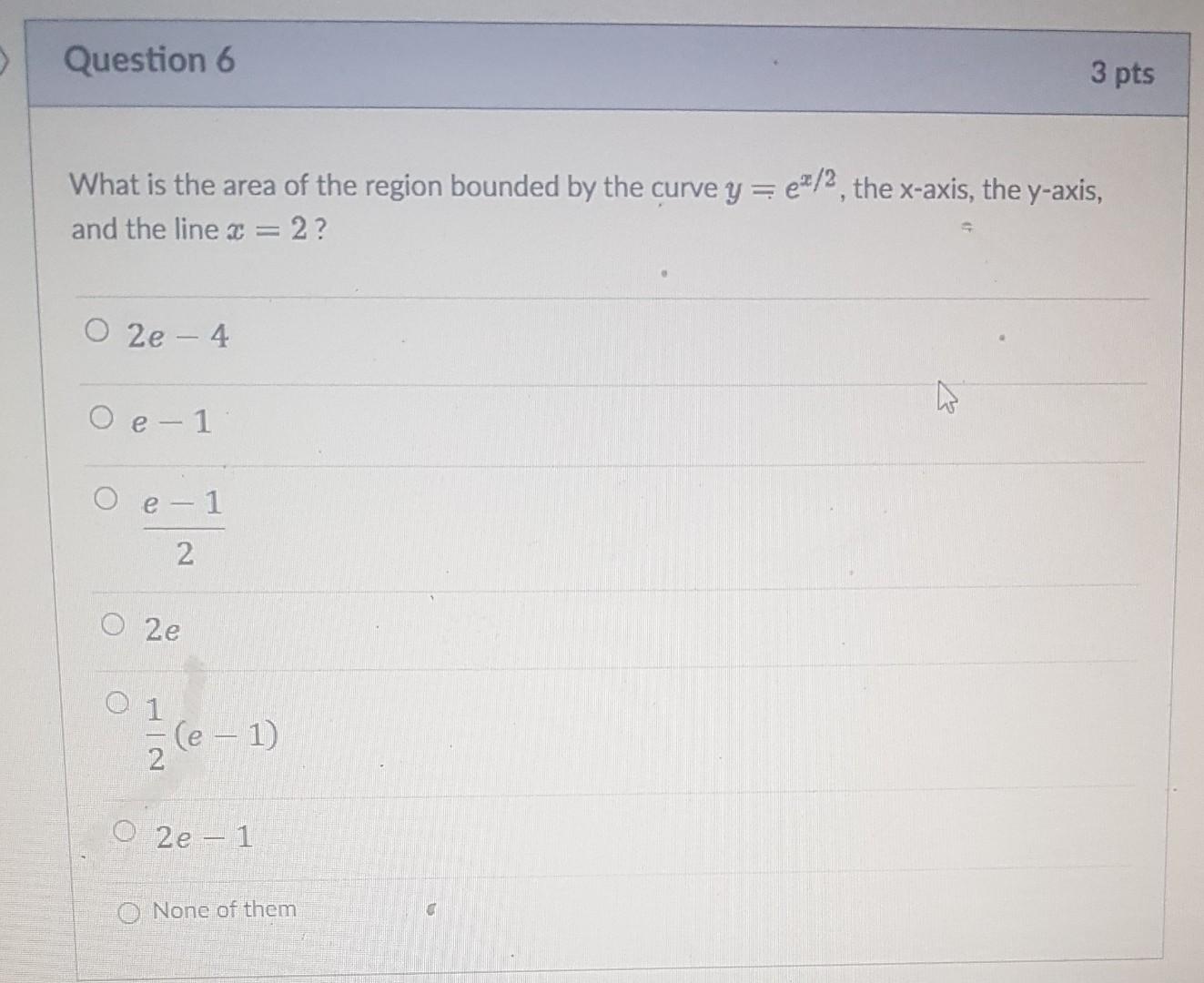 Solved What is the area of the region bounded by the curve | Chegg.com