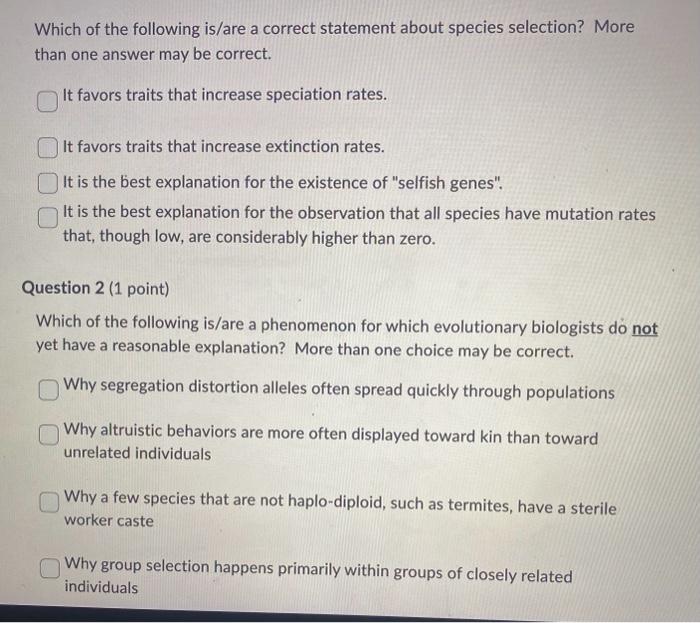 Solved Which Of The Following Is/are A Correct Statement | Chegg.com