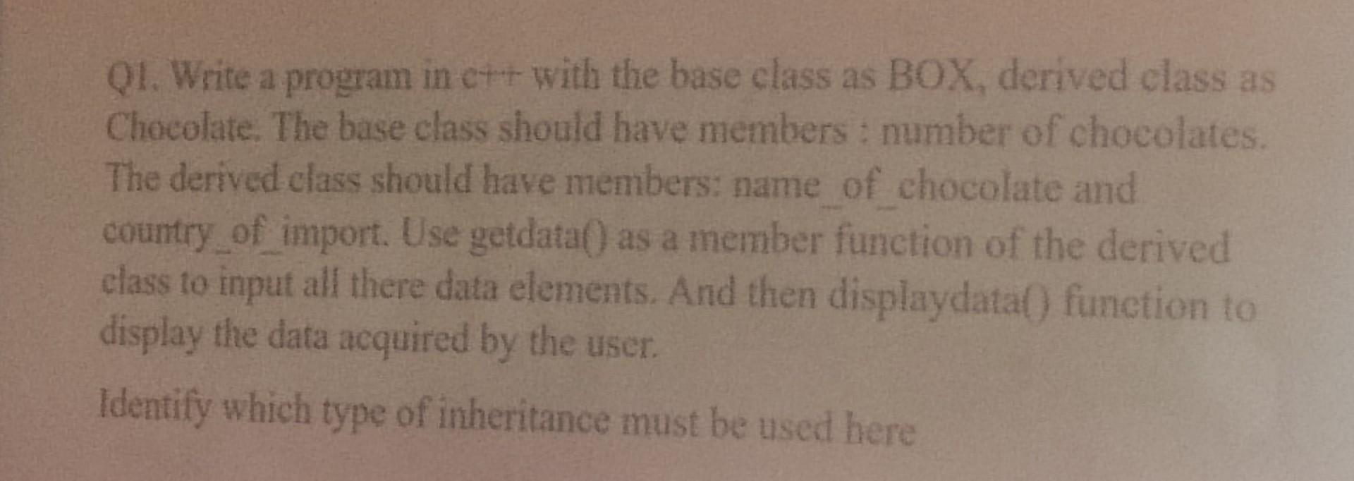 how to call base class member function from derived class in c