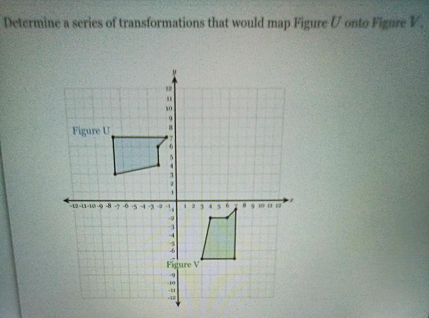 Solved Determine a series of transformations that would map | Chegg.com