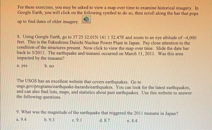 Solved For these exercises, you may be asked to view a map | Chegg.com