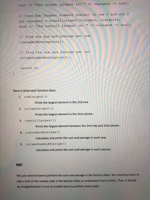 project stem assignment 9 2d arrays