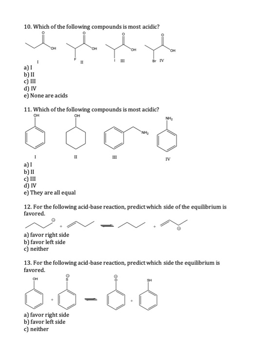 Solved 1. For The Following Reaction, Which Reactant 