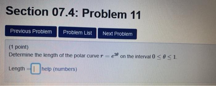 Solved Section 07.4: Problem 9 Previous Problem Problem List | Chegg.com