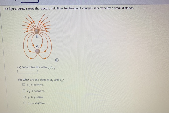 Solved The figure below shows the electric field lines for | Chegg.com