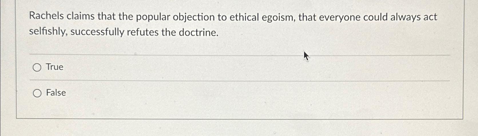 Solved Rachels claims that the popular objection to ethical | Chegg.com