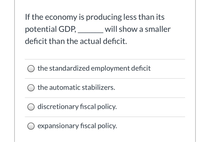 discretionary fiscal policy vs automatic stabilizers