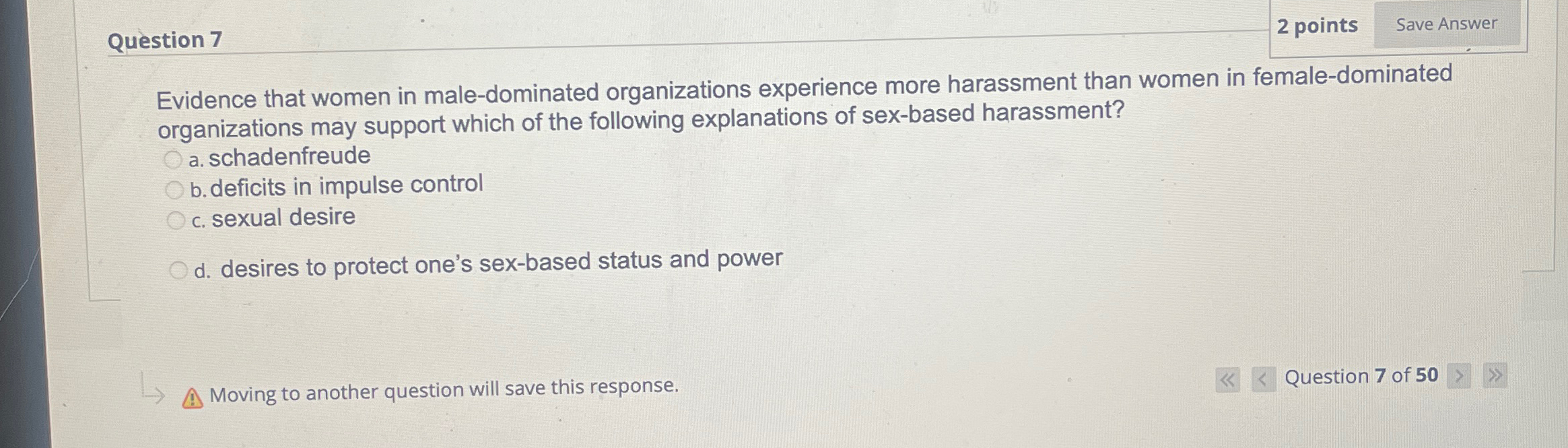 Solved Question 72 ﻿pointsSave AnswerEvidence that women in | Chegg.com