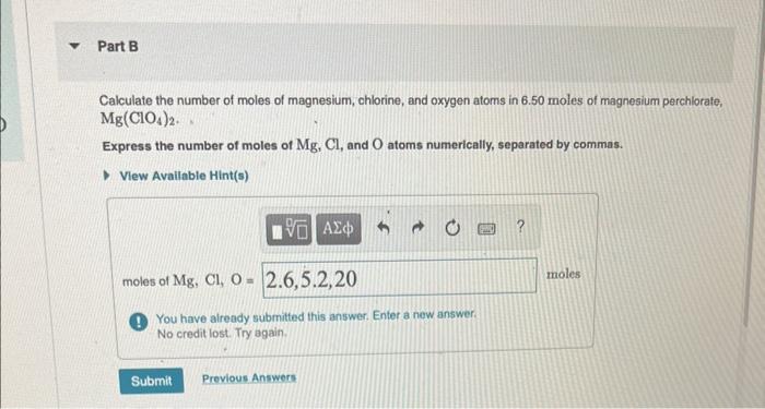 how to calculate number of moles of oxygen atoms