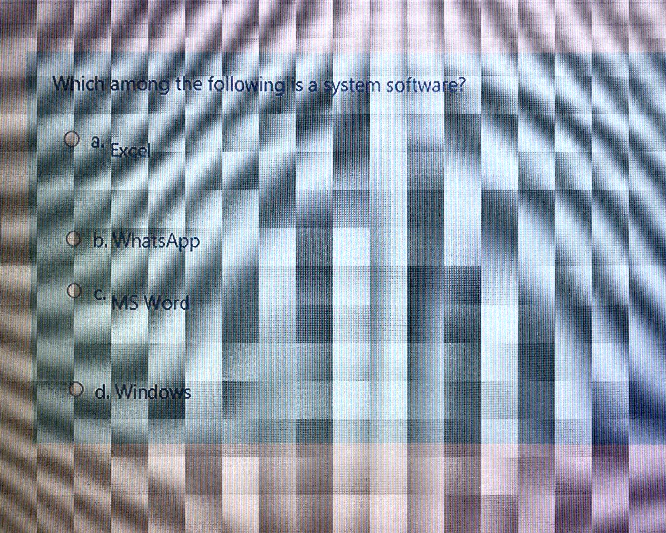 solved-which-among-the-following-is-a-system-software-o-a-chegg