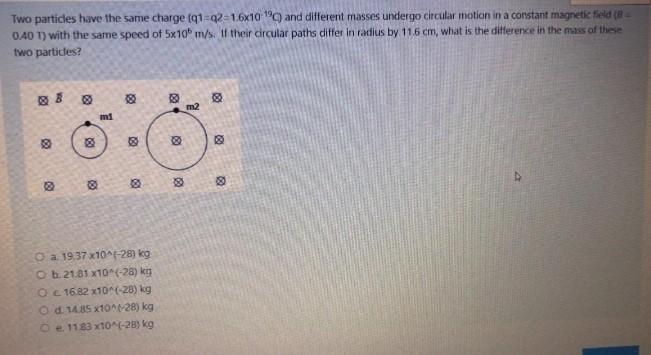 Solved Two particles have the same charge (91-92-16x10 ") | Chegg.com