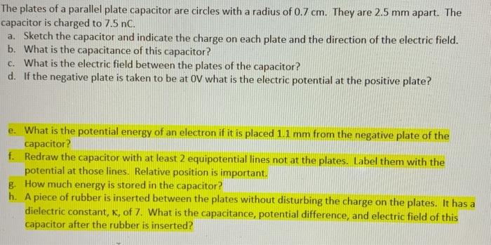 Solved i only need help on parts e,f,g and h. I understand | Chegg.com