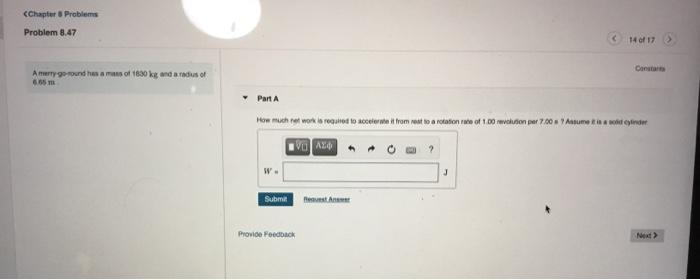 Solved Chapter 8 Problems Problem 8.47 14 of 17 Amerry go | Chegg.com