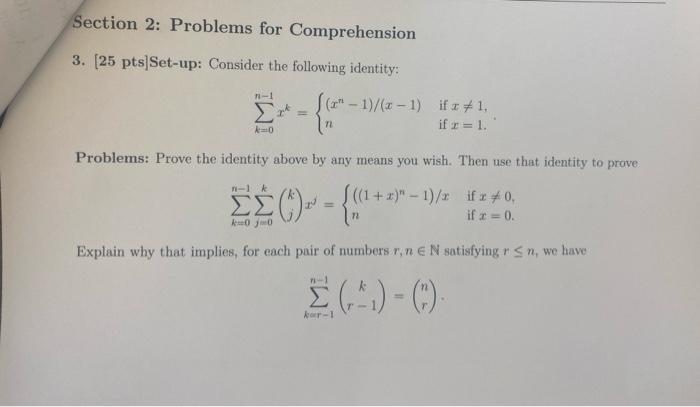 Solved Section 2: Problems for Comprehension 3. [25 | Chegg.com