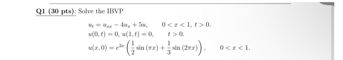 Solved Q1 (30 ﻿pts): Solve the | Chegg.com